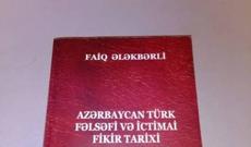 Faiq Ələkbərlinin yeni kitabı işıq üzü gördü