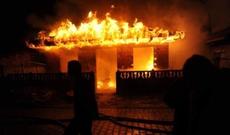 Goranboyda və Qaxda ev yanıb