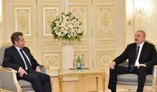 İlham Əliyev Fransanın sabiq Prezidenti Nikola Sarkozini qəbul edib