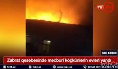 Zabratda yaşayış evi yanıb