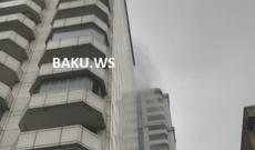 Bakıda çoxmərtəbəli binada yanğın – 13 nəfərin halı pisləşdi YENİLƏNİB-1 - VİDEO
