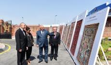 “Azərxalça” Açıq Səhmdar Cəmiyyətinin Qobustan filialının açılışı olub Prezident İlham Əliyev və birinci xanım Mehriban Əliyeva açılışda iştirak ediblər